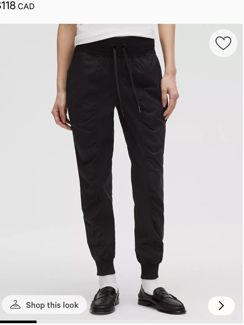 Lululemon Dance Studio Jogger Mid-rise size 4 black
